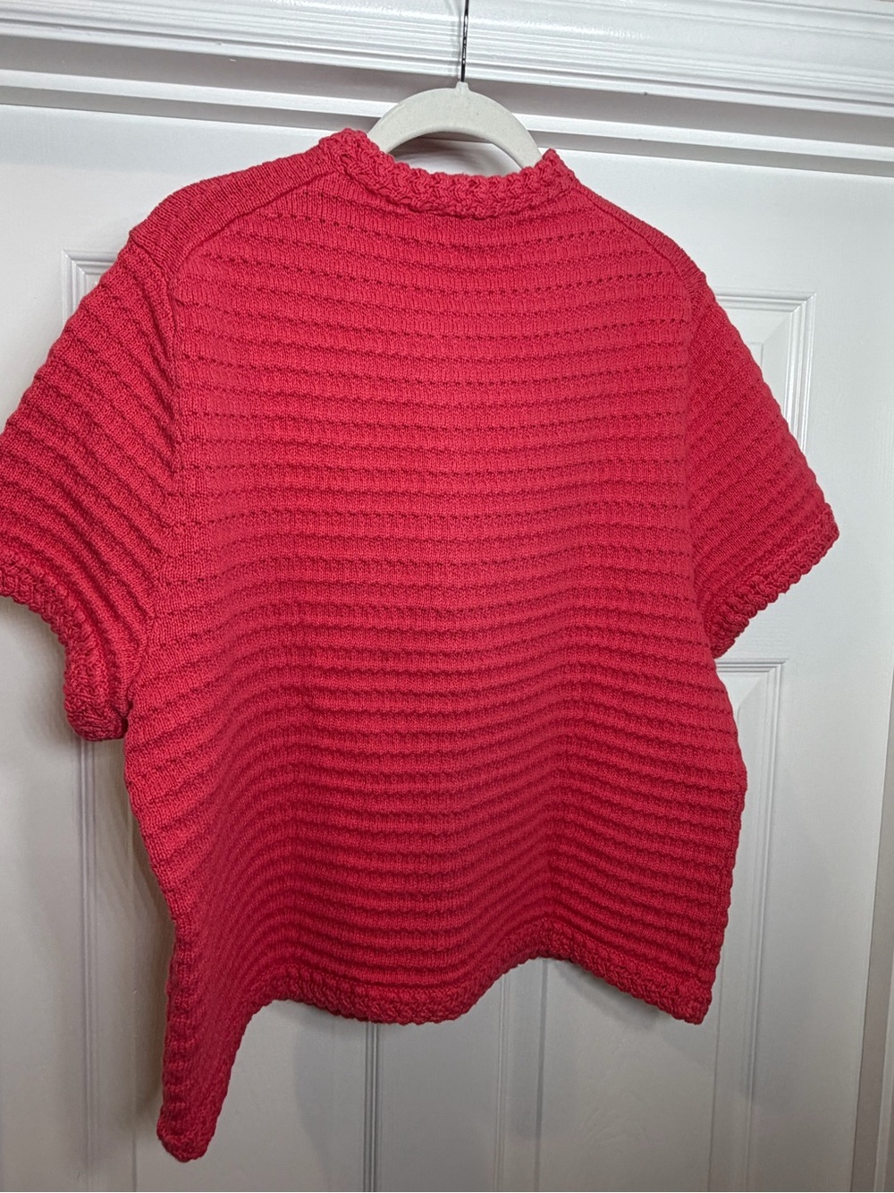 NWT J.Crew Pointelle Sweater in Raspberry - Picture 7 of 7